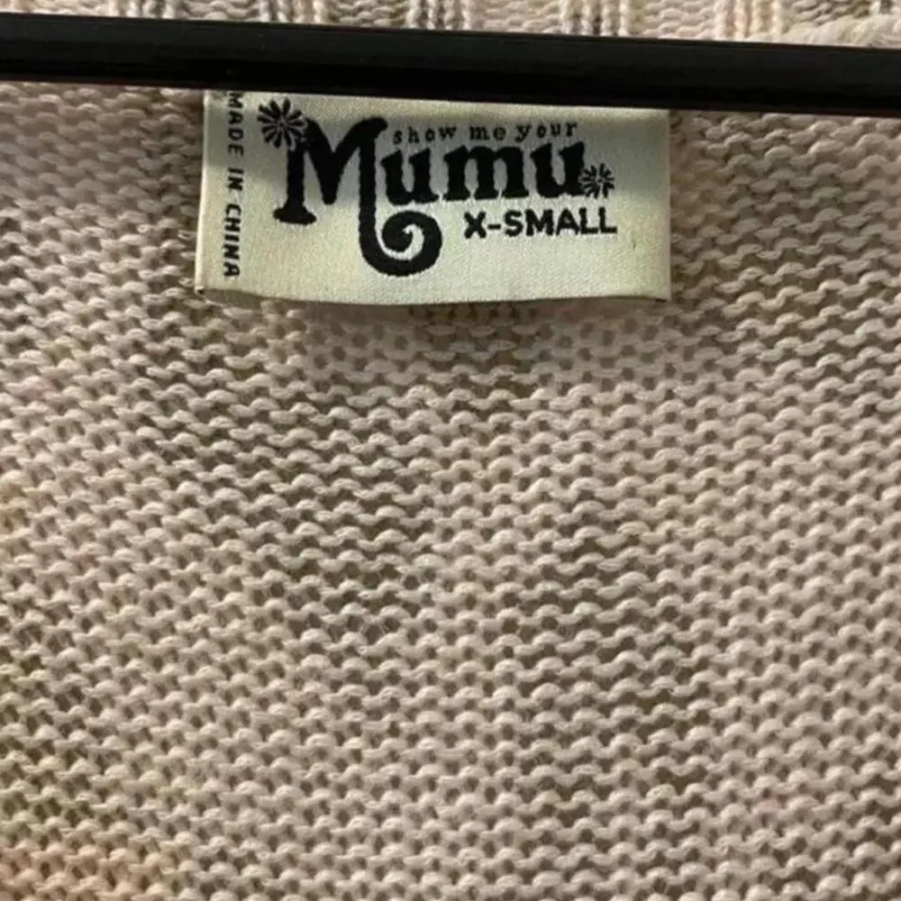 Show Me Your Mumu Kit Pink Cheetah Print Oversized Sweater size XS